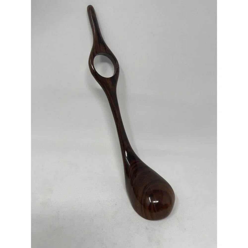 Solid Wood Golf Club Driver Wine Bottle Holder Brown Bar Decor Holder
